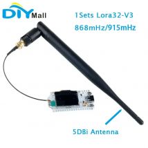 1 Set Heltec LoRa32 V3 Node Development Board LoRa 32 SX1262 ESP32-S3 Wifi BLE mit 5DBi SMA Stecker Antenne für Meshtastic