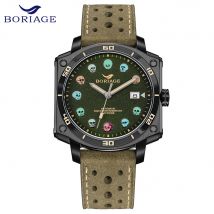 BORIAGE NH35 Fully Automatic Mechanical Men's Watch Original Design Mechanical Watches  Waterproof Luminous Wristwatch for Men