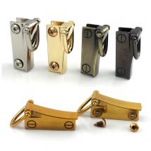 1 paar Metall Tasche Seite Anker Zwickel Aufhänger Schellen Tasche Seite Rand Anchor Link Hardware mit D Ringe für Tasche geldbeutel Gurt