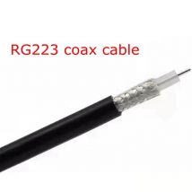 RG223 RG-223 Double Shielded RF Coaxial Cable Adapter Crimp for Connector Coax Low Loss Cable 50 Ohm