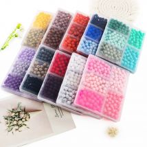 300 teile/schachtel 9mm runde Silikon perlen lose Silikon perlen für Schmuck herstellung DIY Armband Halskette Schlüssel bund Zubehör