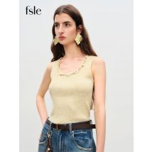 ​ FSLE【Premium-Serie】Herbst 2025, ärmelloses Strick-Tanktop mit konturierter Passform für Damen – atmungsaktives Stretch-Layering-Top, Büro, Freizeit ​