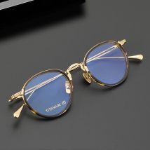 Hohe Qualität Titan Retro Runde Brille Rahmen für Männer Frauen Vintage Ultraleicht Brillen Klassische Vollrand Brillen Männlich