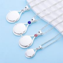 Catuni Shell Meerjungfrau H2O Öffnende Anhänger Halskette Silber Farbe Intarsien Kristall Zirkon Qualität Tv Film Schmuck für Frau Mädchen