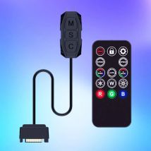 Argb-Controller mit 14 Fernbedienungen, verstellbarer 3-poliger Argb-Controller mit Fernbedienung, SATA-Netzteil für Farbwechselmodi, PC