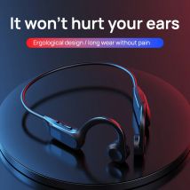 Cuffie Bluetooth Wireless X7 con Gancio per Orecchio, Display LED della Batteria e Inserimento Scheda di Memoria