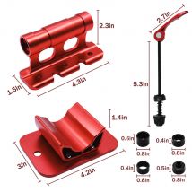 ALLTOO Fahrrad Gabel Montieren Rack Auto Dach Rack Träger Halterung MTB Straße Klapp Fahrrad Quick Release Steckachse Mount Adapter