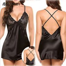 Donne Sexy Lace Sling Lingerie Nightwear Robe Babydoll attraente Sexy Sleepwear affascinante Night Dress Sleep Wear 1 pz