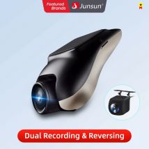 Nowa kamera samochodowa Junsun 1080P ADAS Mini DVR 120 ° Automatyczny rejestrator wideo FOV, ukryty typ kamery samochodowej z obsługą Androida i funkcją parkowania tyłem.