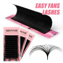 Abonnie Super Soft Blomming Lashes Easy Fan Eyelash Extensions Mega Volume Fans 8-25m Wszystkie
