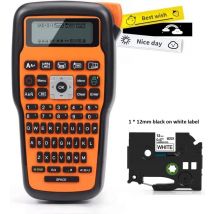 E1000 PRO Ręczna przenośna bezprzewodowa maszyna do etykietowania Przemysłowa maszyna do etykietowania z klawiaturą QWERTY Symbol Kompatybilny Brother TZ-231