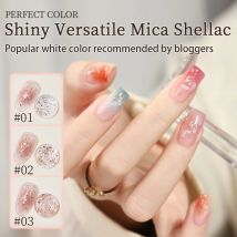 PERFECT COLOR,pink glitter gel nail polish,6 colors,3g,salon diy,stocking stuffers,cute nails,christmas gel nail polish