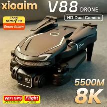 Dla Xiaomi V88 Drone 8K 5G GPS Profesjonalna fotografia lotnicza HD Samolot zdalnie sterowany HD Podwójny aparat Quadcopter Zabawka UAV