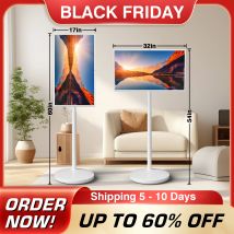 Smart TV portatile Touch screen 1080P antiriflesso da 32 pollici con fotocamera 4K Android 13 8G + 128G Telecomando 5-8H per l'intrattenimento