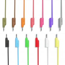 ExcelValley - Mono Stackable Patch Cables - TS 3.5mm 1/8" - Eurorack Synth Synthesizer