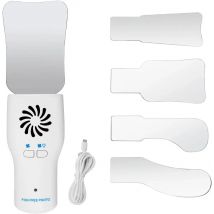 AG-juego de espejos antiniebla dentales, sin niebla, fotografía Intraoral, espejo de acero inoxidable con reflectores de Ortodoncia con luz LED