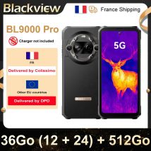 Blackview BL9000 Pro [Sin cargador UE] 36GB (12 + 24) 512GB 6,78 pulgadas 5G 2.4k FHD FLIR 8800mAh 120W Android 14 NFC