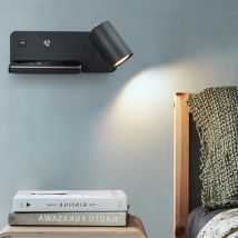 Indoor LED Wand Lampe USB Und Drahtlose Lade Wand Licht Für Home Schlafzimmer Nacht Nordic Wandleuchte 5W GU10 birne Lichter AC110V/220V