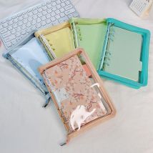 A5 A6 Raccoglitore con cerniera Collezione di carte fotografiche Libro Cartolina Organizzatore Diario Notebook Cancelleria scolastica