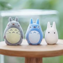 6 Pezzi Portachiavi Floccati Carini Totoro Ponyo Studio Ghibli, Ciondolo per Borsa, Giocattolo Anime di Hayao Miyazaki, Decorazione per Auto, Regali da Collezione