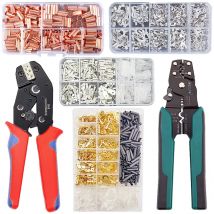 Terminale a crimpare in scatola, connettore elettrico, a forma di U/O, terminazione di giunzione 2.8/4.8/6.3mm, connettore del cavo, pinza di terminazione del cavo