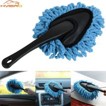 Rimozione polvere per auto Piccolo spolverino Pulisci spazzola morbida per auto Pulizia Mini spazzola a setole Rimozione polvere Accessori interni in nanofibra blu