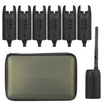 Lixada Wireless Digital Fishing Alarm Set Angeln Biss Sound Alarm Kit veränderbare Farbe LED Alarm anzeige mit tragbaren Fall