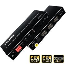 7,1 ch hdmi earc audio extraktor schalter 2 in 1out 4k 60hz bidirektion aler earc toslink spdif koaxialer audio splitter schalter konverter