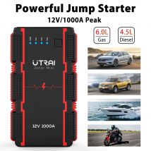 UTRAI 1000A Awaryjny rozrusznik samochodowy Power Bank Przenośny rozrusznik samochodowy Mini urządzenie do uruchamiania akumulatorów samochodowych