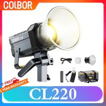 COLBOR CL220 220W 2700-6500K Luce video LED COB bicolore con modulo di rete remoto a rete integrato per lampada di riempimento fotografica
