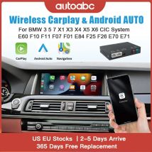 Wireless carplay Android AUTO per BMW 3 5 7 X1 X3 X4 X5 X6 CIC sistema E60 F10 F11 F07 F01 E84 F25 F26 E70 E71Airplay fotocamera