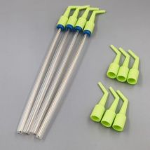 Głowica konwertująca do jednorazowych końcówek ssących w stomatologii, gięta rurka, odporna na wysokie temperatury, dezynfekowalna, narzędzia do chirurgii jamy ustnej.