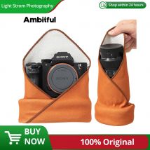 AMBITFUL Copertura per fotocamera Panno avvolgente protettivo Panno pieghevole magico Custodia protettiva per obiettivo reflex Custodia per fotocamera