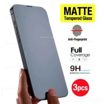 3 szt. Matowe szklane ochraniacze ekranu do iPhone 17 Air 17 Pro 17 Promax 15 16 Plus, odporne na odciski palców, szkło hartowane do iPhone 14 12 13 Promax