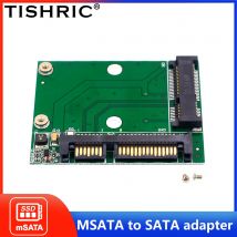 TISHRIC M.2 MSATA SSD zu 2,5 SATA Adapter M2 Mini PCI SSD Konverter Riser Karte Modul Board für PC Laptop hinzufügen Karte bis zu 6Gps