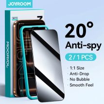 Joyroom 1/2 Pezzi Vetro Anti-spia per iPhone 17 16 15 14 Pro Max, Protezione Schermo Privacy per iPhone 17 16 15 14 13 12 Pro Max