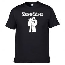 Band Skrewdrivers T-Shirt T-Shirt aus 100 % Baumwolle