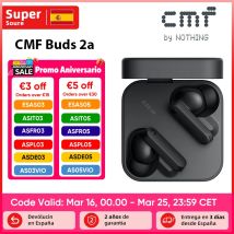 Versione globale CMF Buds 2a Auricolari Driver da 12,4 mm Cancellazione attiva del rumore ANC 42 dB Microfoni 4HD IP54 Bluetooth 5.4 Auricolari
