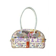 Mädchentaschen Y2K 2025, modischer Pu-Druck, Flügel, neue Boston-Tasche, Umhängetasche, Handtasche, Street-Style