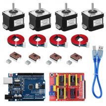 Nema17 stepper motor kit CNC cover v3 expansion board A4988 driver UNO R3 improved version 42 stepper motor 17Hs4401S with wire