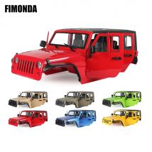 1/10 Jeep Wrangler JK Rubicon 4-türiger Hartkörper-Kit 313 mm Radstand für RC Crawler Car Axial