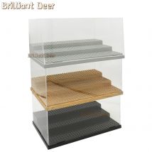 Stackable Dustproof Acrylic Display Box Storage Case for Building Blocks City Figures and Toy Car Model Collectors Toys