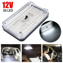 36 LED Auto Weiß Rechteckige Lichter 12 V Fahrzeug Decke LED Beleuchtung Lampe Auto Dome Leselicht mit Ein/Aus Schalter Stamm Lampe