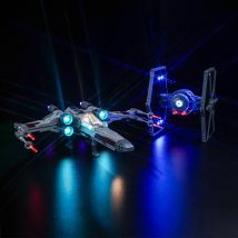 Das Lazishi LED-Licht 75393-Set eignet sich für die Bausteine von TIE Fighter & X-Wing Mash Up (nur mit Beleuchtungszubehör)