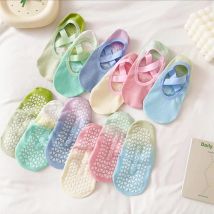 1 Paar Damensocken mit Farbverlauf, Yoga-Socken, Damensocken, professionelle rutschfeste Socken, Sommer, dünne Pilates, atmungsaktive Sportsocken