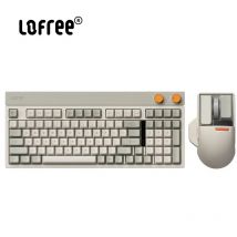 Lofree-Junta de teclado mecánico inalámbrico para Gamer, 98 teclas, 3 modos, teclado Retro intercambiable en caliente para videojuegos, para ordenador portátil y Pc