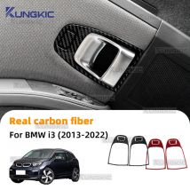 Real Soft Carbon Fiber For BMW i3 2013 2014 2015 2016 2017 2018 2019 2020 2021 2022 Car Interior Door Handle Door Stickers