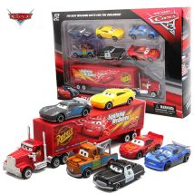 7PCS/Set Disney Pixar Car 3 Lightning McQueen Jackson Storm Uncle Truck Diecast Metal Car Model samochodu Zabawka Chłopiec Prezent dla chłopca