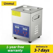 Unmui 2L/3L/6/10/15/30L Ultraschallreiniger mit Digitaler Heizung, Edelstahl-Ultraschallreinigungsgerät 40KHZ für Haushaltsgeräte