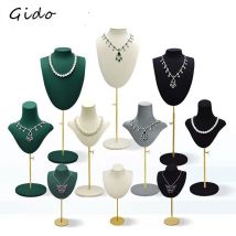 Schmuck Schaufenster Mannequin Display Requisiten Halskette Halter Lange Kette Show Organizer Verstellbares Büstenregal